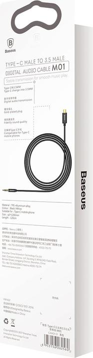Immagine prodotto Baseus 3,5 mm USB C (1.20 m, Connettore da 3,5 mm (AUX))
