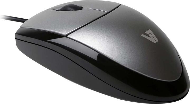 Productafbeelding V7 Muis Optisch Blk/Sil Retail (Bedraad)
