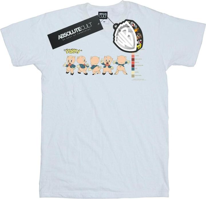 Immagine prodotto Looney Tunes Porky Pig Colour Code Maglietta Uomo (M)