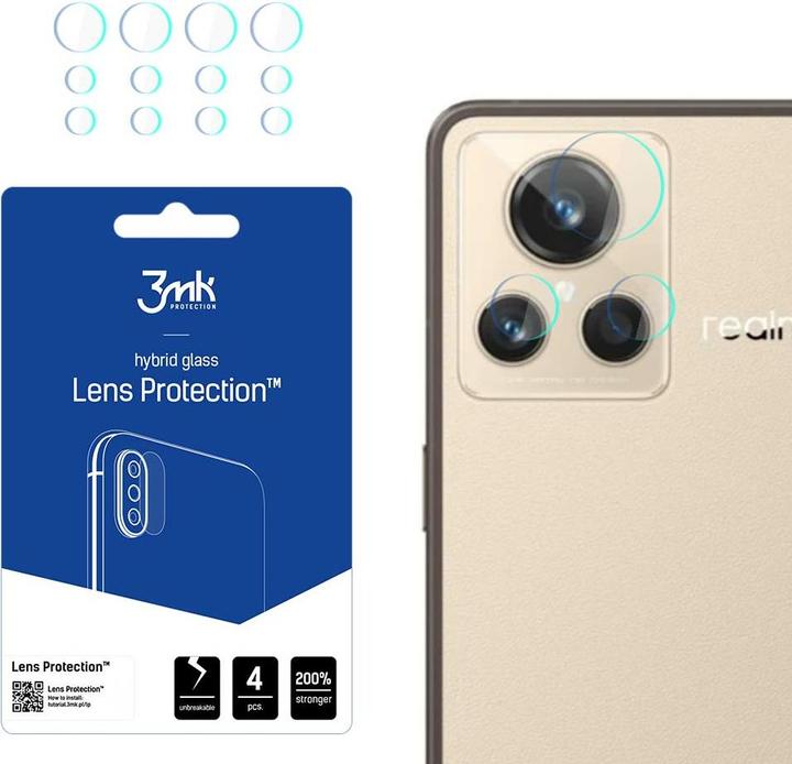 Produktbild 3MK Lens Protect Realme GT2 Master Explorer Ochrona na obiektyw aparatu 4szt (1 Stück, Realme GT2)