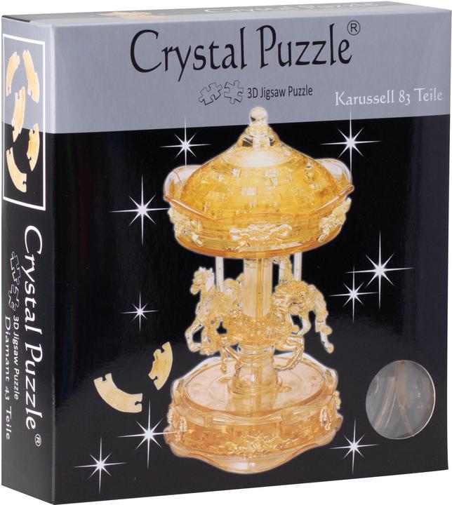 Actual product image HCM Kinzel HCM59152 - Crystal Puzzle: 3D Carousel - Large, 83 Pieces (DE, EN), from 14 years (83 pieces)