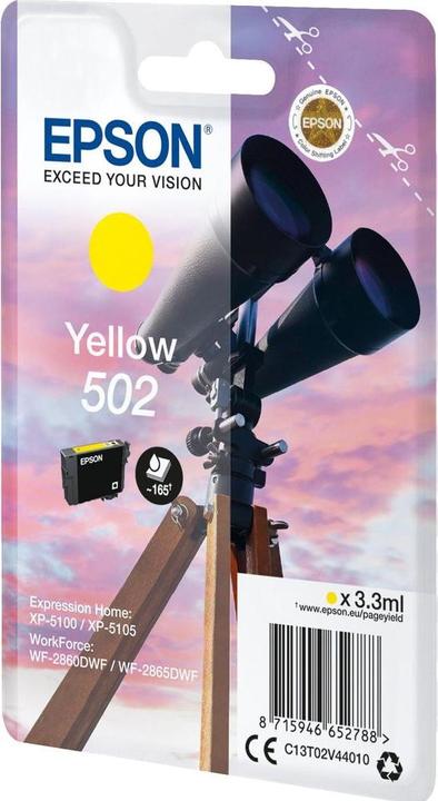 Actual product image Epson 502 (Y)