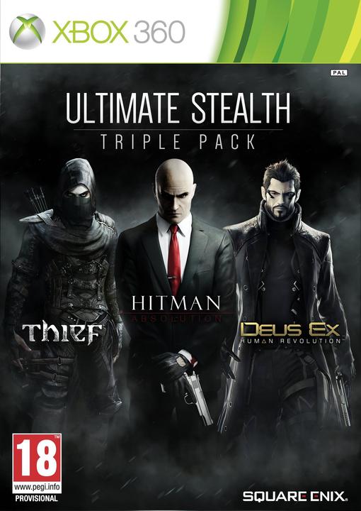 Actual product image Square Enix Xbox 360 Ultimate Stealth Triple Pack: Thief, Hitman: Absolution ir Deus Ex: HR (Xbox 360)