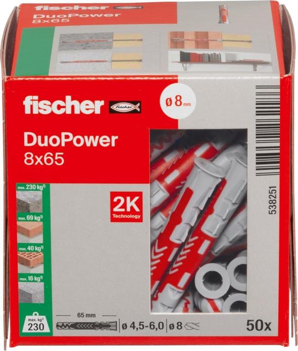 Actual product image Fischer DuoPower (50 pcs.)