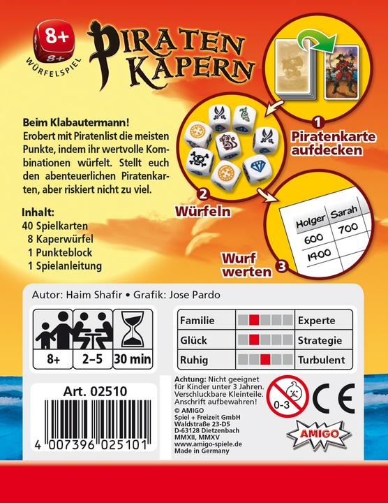 Image du produit Amigo Câpres de pirate (Allemand)