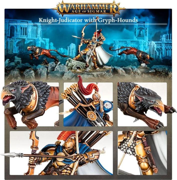 Actual product image Games Workshop Knight-Judicator with Gryph-hounds (Plastic)