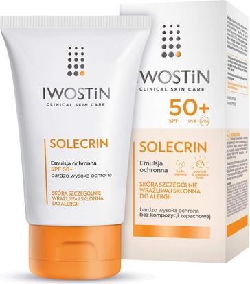 Actual product image Iwostin Solcrin, protective emulsion, SPF 50+, 100 ml (Suntan cream, SPF 50+, 100 ml)
