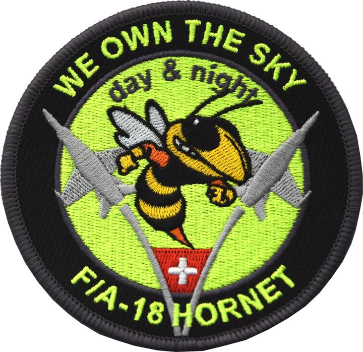 Produktbild Pinex F/A-18 Hornet day and night gesticktes Abzeichen 90mm