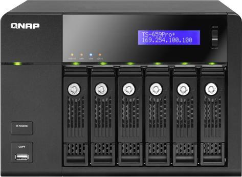 Produktbild QNAP TS-659 Pro+, Professional NAS für 6 Festplatten, AD