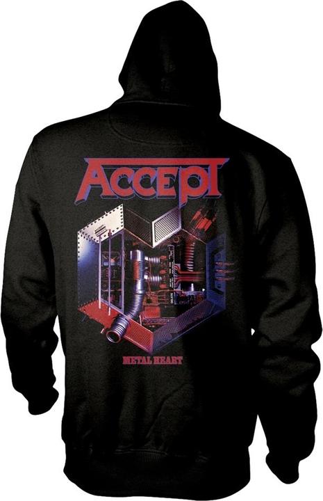 Actual product image Accept Metal Heart 1 (Zipper-Hoodie) (S)