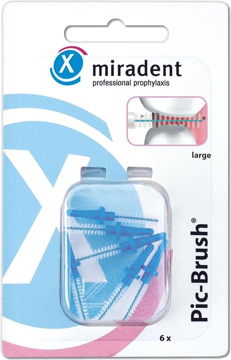 Produktbild Miradent Pic-Brush Refill Ersatzbürsten (6 x)