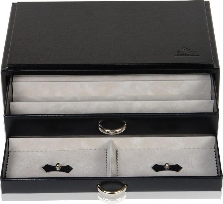 Actual product image Sacher Jewelry Box Vario / Pearl Necklace & Ring Box - Black