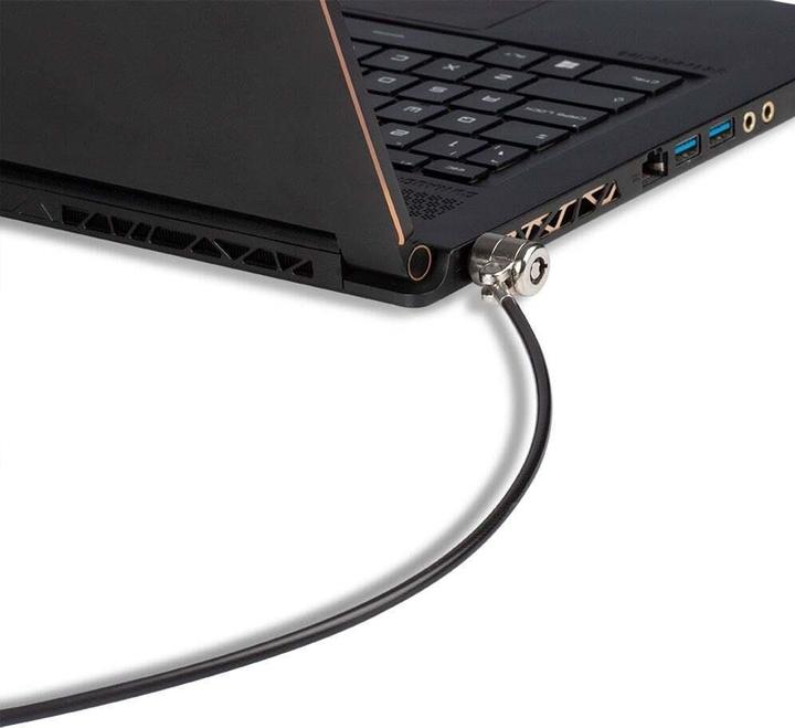 Actual product image Lindy Notebook security cable Security cable with Kensington lock