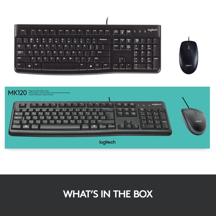 Produktbild Logitech Mk120 (CH, Kabelgebunden)