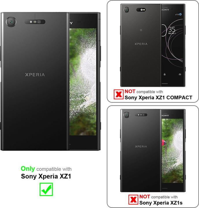 Actual product image Cadorabo Book Invisible Magnet Cover (Sony Xperia XZ1)