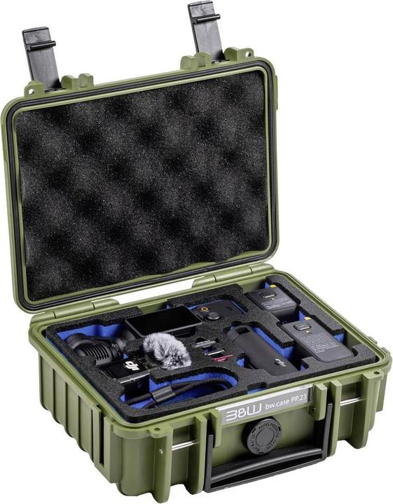 Actual product image B&W International B&W DJI Osmo Pocket 3 Case Type 500 Brown Green (Drone case)