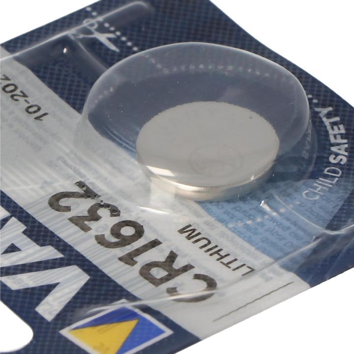 Actual product image Varta CR1632 Lithium Batterie 3 Volt 140mAh (140 mAh)