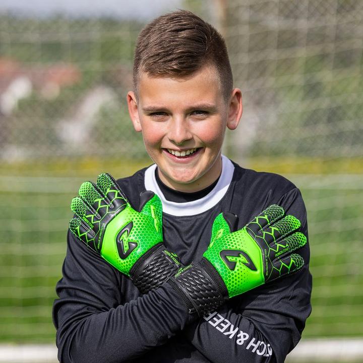 Produktbild Catch & Keep Fussballhandschuhe Kralle Protector Gr. 4 Grün Torwart Keeper Goalie Handschuhe (4)