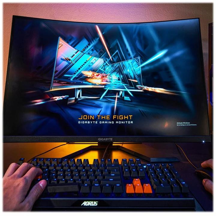 Actual product image Gigabyte G32QC A (2560 x 1440 pixels, 31.50")