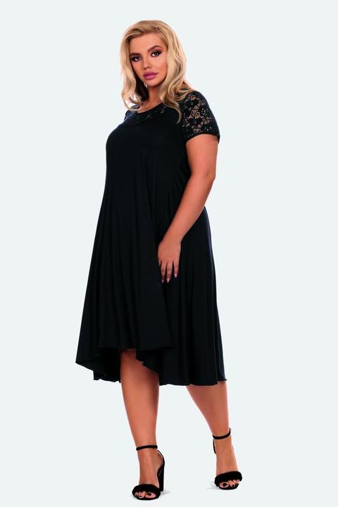 Image du produit Hamana Chemise de nuit en noir (XXL)