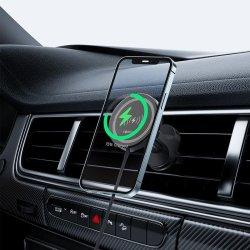 Immagine prodotto Forever Supporto per auto per bocchetta d'aria MACH-300 magnetico con ricarica wireless nera Qi2 15W