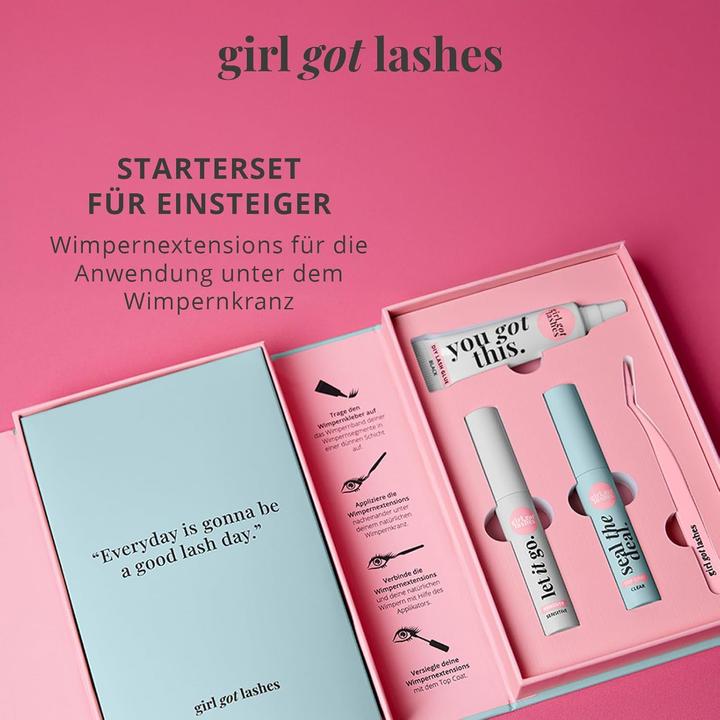 Immagine prodotto Girl got lashes Wimpern-Starterset mit Applikator & Remover (Ciglia artificiali)