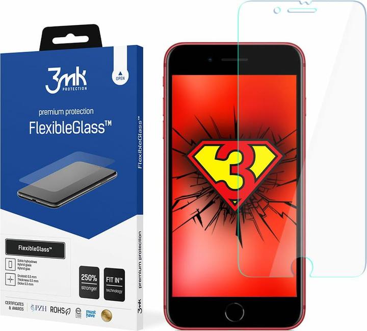 Produktbild 3MK hybrid glass Flexible 2.5D for iPhone 8 Plus (1 Stück, Apple iPhone 8 Plus)