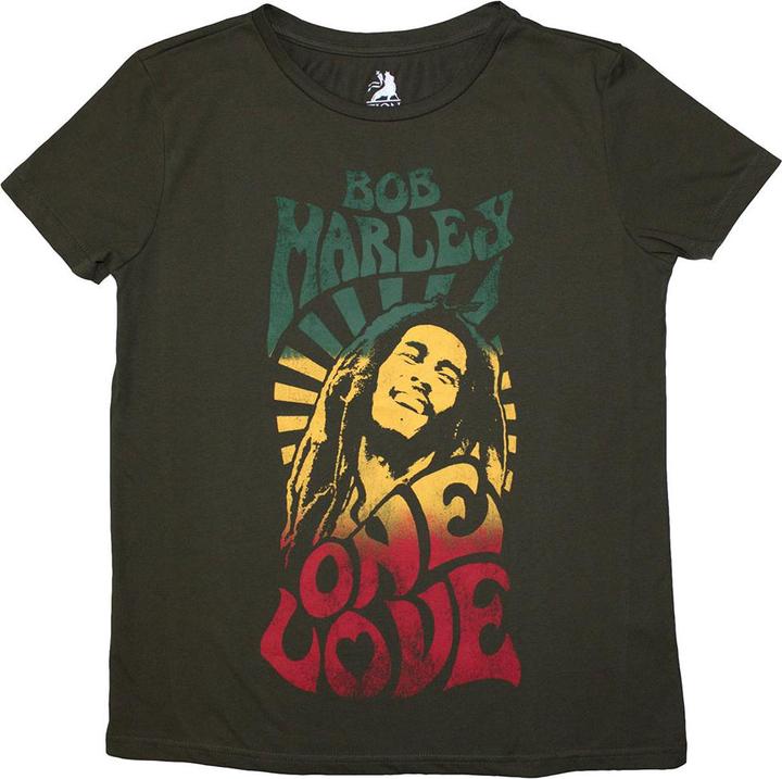 Bob Marley One Love Gradient Stone Wash