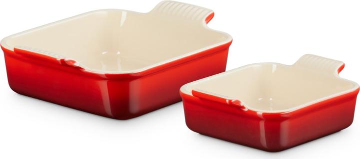 Image du produit Le Creuset Plats à four Tradition (lot de 2) 13/20 cm rouge cerise