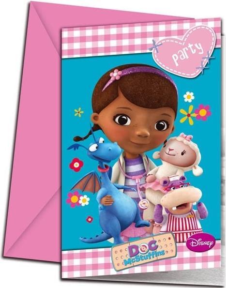 Produktbild JT Lizenzen Doc McStuffins Einladungskarten