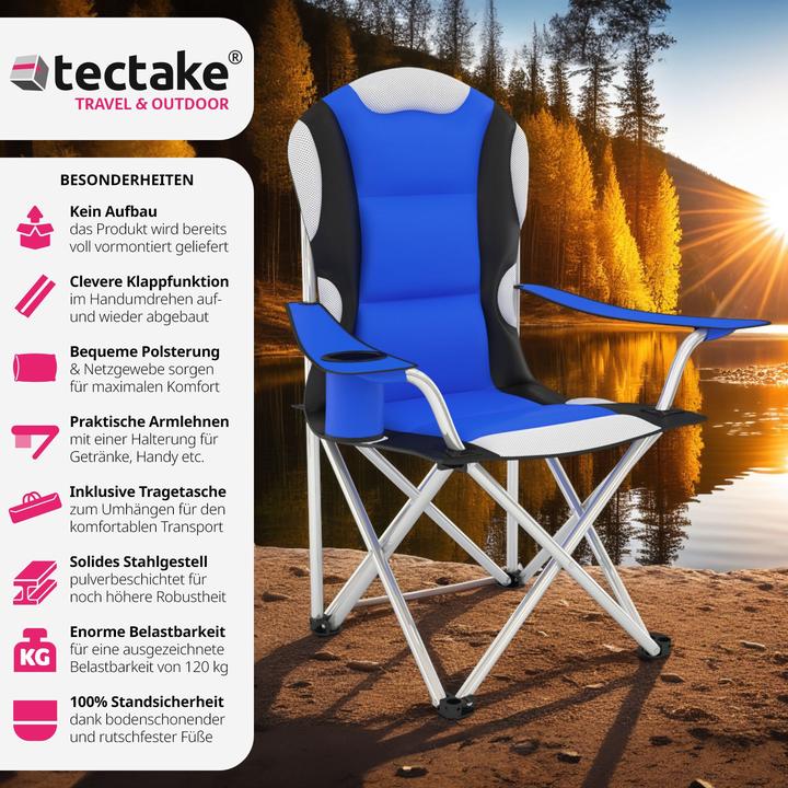 Produktbild tectake 4x Campingstuhl