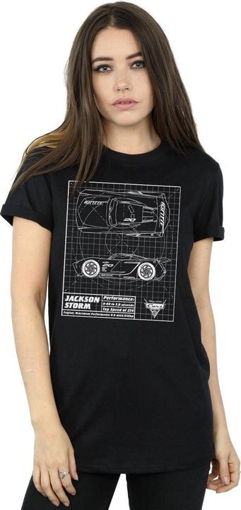 Image du produit Disney - T-shirt CARS JACKSON STORM BLUEPRINT - Femme (L)