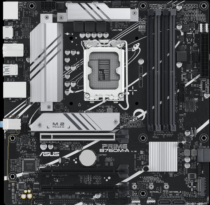 Actual product image ASUS Prime B760M-A-CSM (LGA 1700, Intel B760, mATX)
