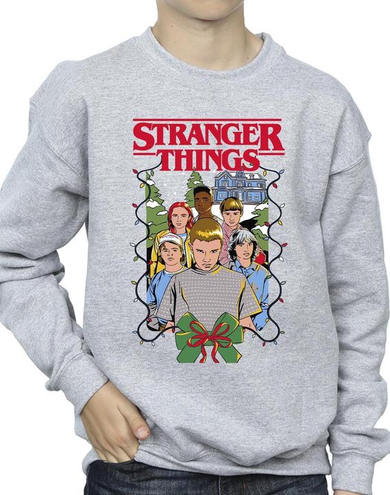 Actual product image Netflix Boys Stranger Things Christmas Poster Sweatshirt (128)