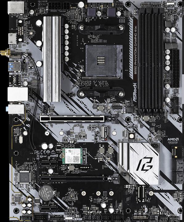 Actual product image AsRock B550 Phantom Gaming 4/ac (AM4, AMD B550, ATX)