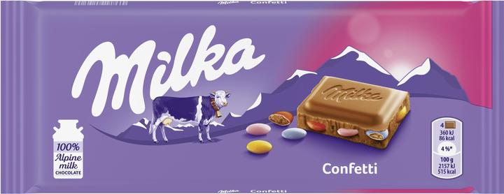 Immagine prodotto Milka Confetti barretta di cioccolato 100 g (100 g)