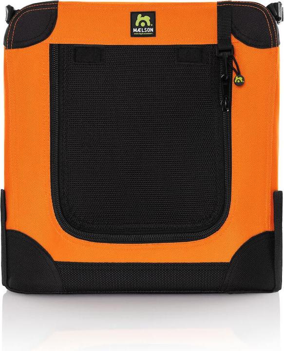 Actual product image Maelson Soft Kennel faltbare Hundebox in 3 Grössen - Neon Orange (Dog, Breathable, Washable, Foldable)