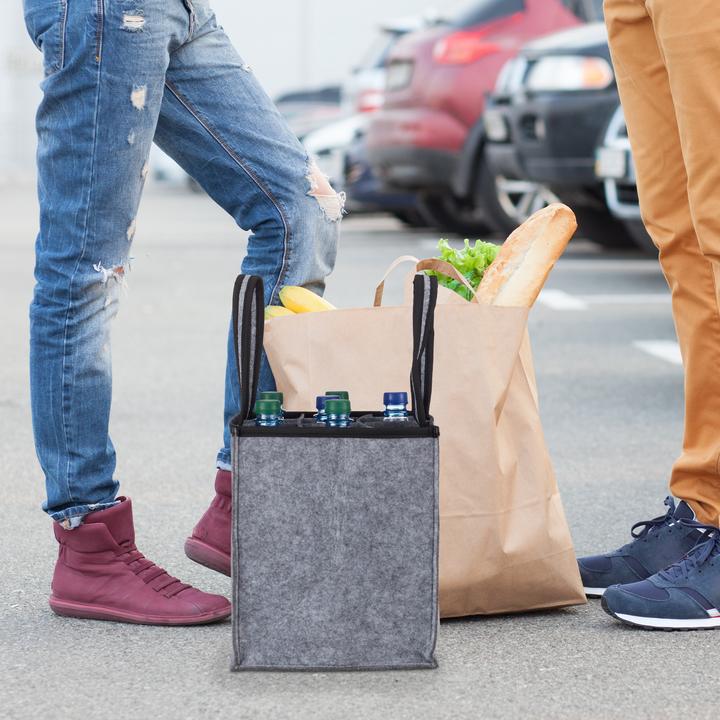 Actual product image Relaxdays Bottle bag