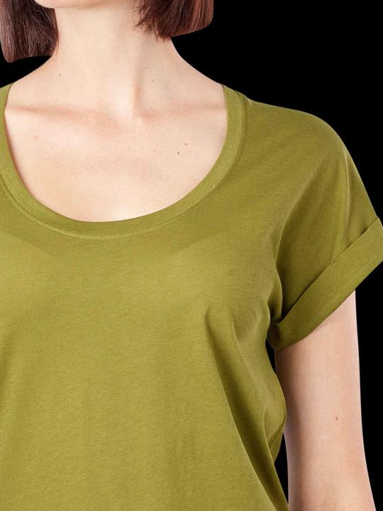 Produktbild Marc O'Polo Deep Round Neck T-Shirt Short Sleeve Fern Green (L)