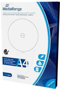 Actual product image MediaRange Labels for CD/DVD/BD glossy