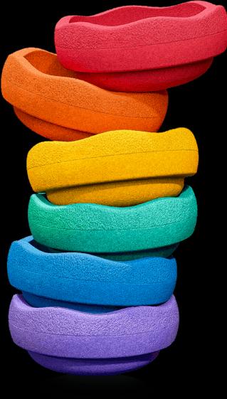 Actual product image Stapelstein ® MINI Rainbow Classic 6 (6 Stk.)