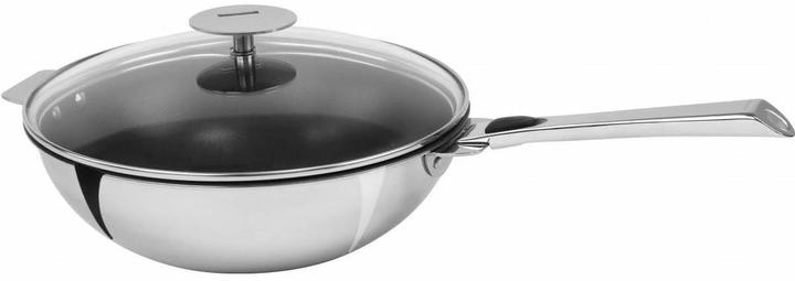 Image du produit Cristel Wok pan Strate, Ø 28cm, poignées (28 cm, Wok, Acier inoxydable)