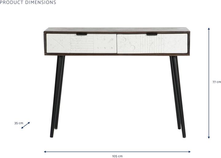 Produktbild DKD Home Decor Console Metal Mango wood 105 x 35 x 77 cm