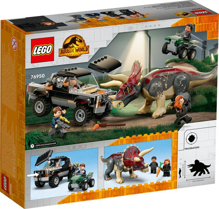 Actual product image LEGO Attack of a triceratops on a pickup truck (76950, LEGO Jurassic World)