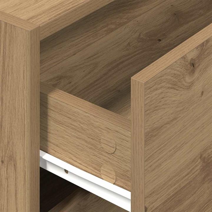 Image du produit VidaXL Armoire avec 2 tiroirs Chêne Artisan 60x31x40cm Bois composite (60 x 31 x 40 cm)