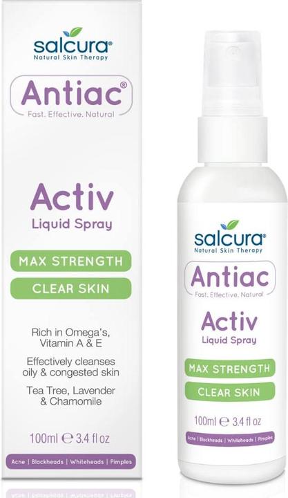 Actual product image Salcura Antiac Activ Liquid Spray 100 ml (Cleaning cloths, 100 ml)