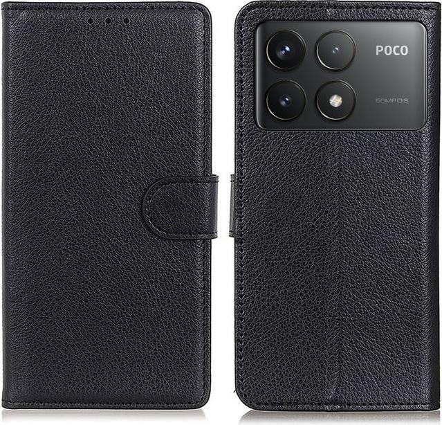 Immagine prodotto MU Classic Serie di copertine per libri in pelle Litchi (Xiaomi Poco F6 Pro)