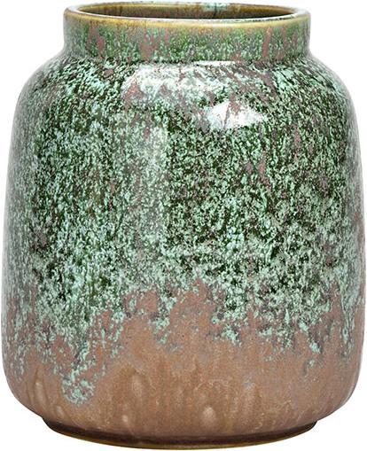 Produktbild G. Wurm Vase aus Porzellan Grün/Taupe (B/H/T) 13x16x13cm (0 l)