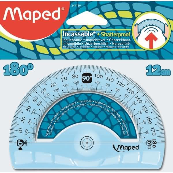 Actual product image Maped Semicircle protractor Flex 180 degrees, 120 mm (120 mm)