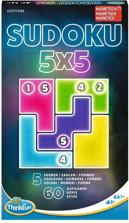 Actual product image Ravensburger ThinkFun - 76634 - Sudoku 5x5 - The magnetic travelling puzzle game. Perfect for travelling and as a (German, Italian, French)
